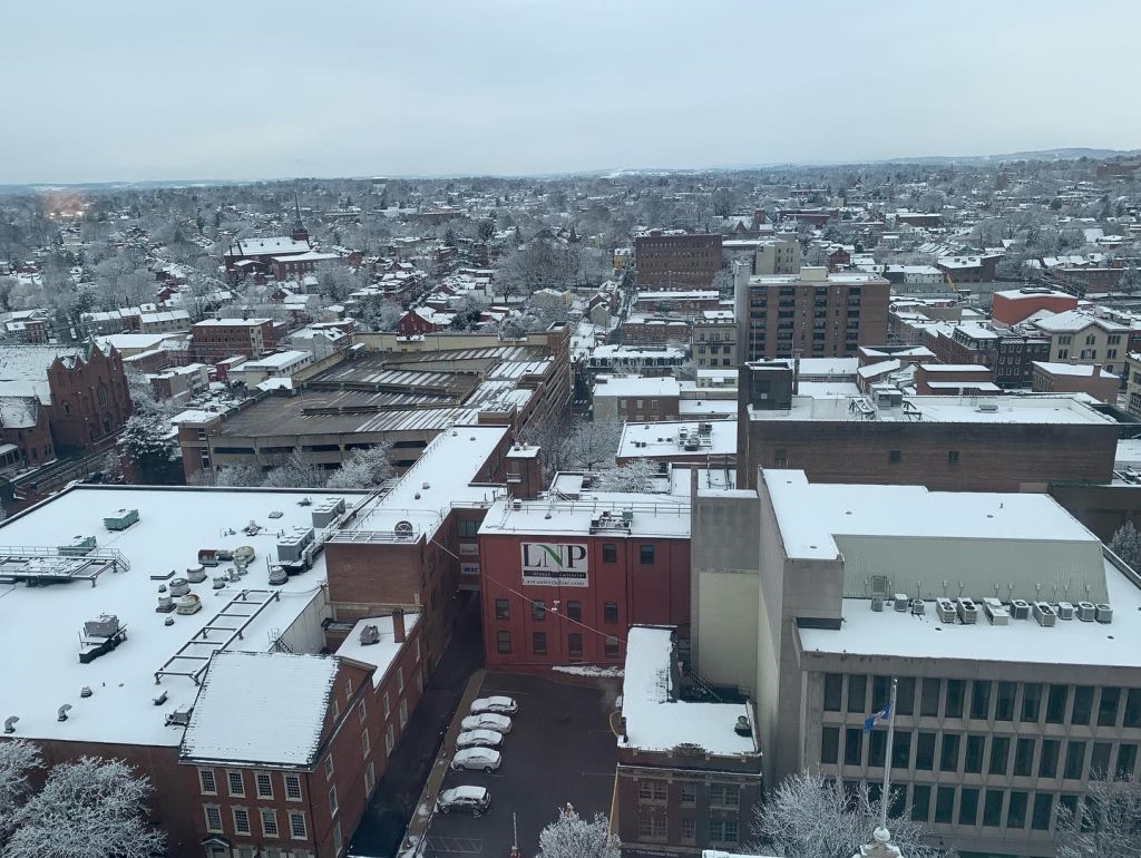 Lancaster, PA in the snow